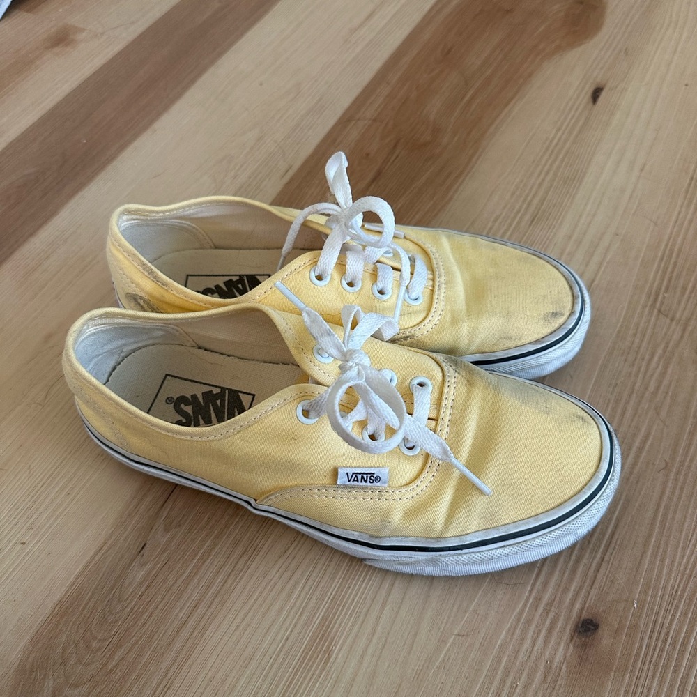 Vans Yellow Canvas Sneakers